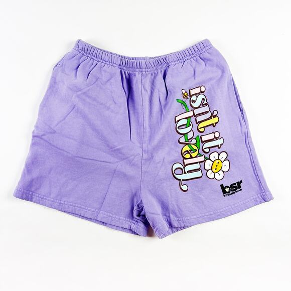 New BSR Samii Ryan shorts 'isn't it lovely" purple size small - Picture 1 of 8